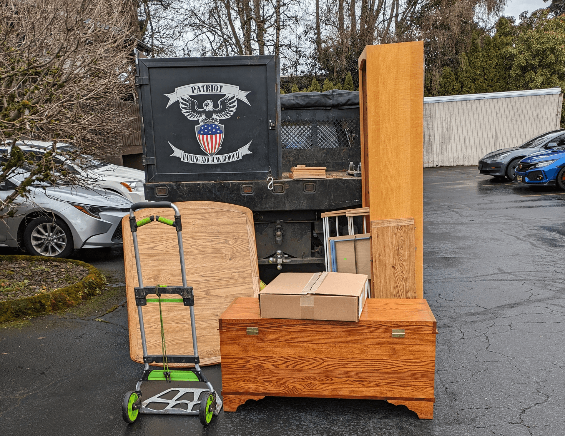 One call to Patriot Hauling & Junk Removal to haul away furniture 